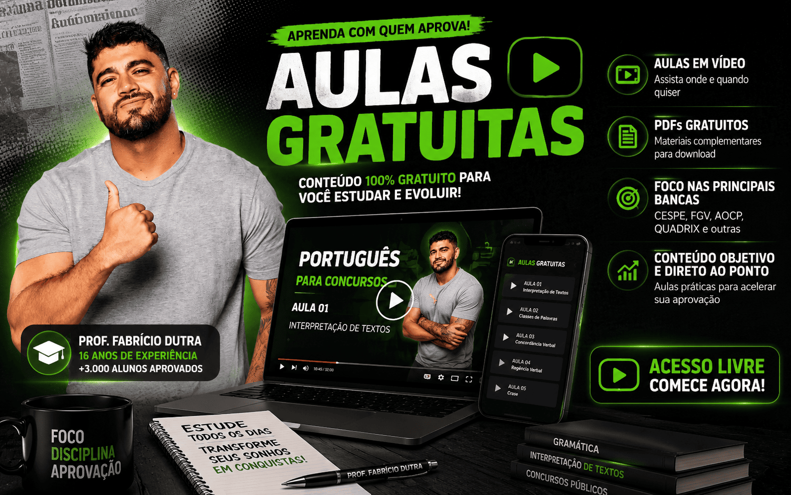 Aulas Gratuitas